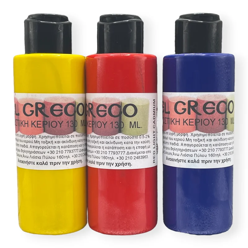Χρωστικές Κεριού 3 Χρωστική Κεριού 130 ml - El Greco